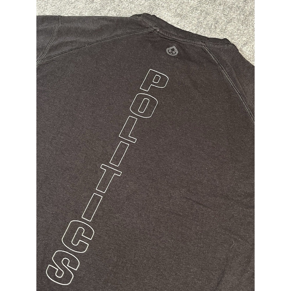 Tasc Performance Politics Bamboo Black‎ Athletic Tee T-Shirt Medium EUC Gym